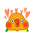 ボタンインコ ポンカン（個別スタンプ：14）