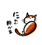猫が挨拶（個別スタンプ：11）