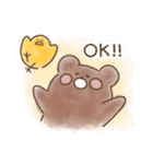 くまとひよこ（個別スタンプ：3）