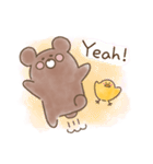 くまとひよこ（個別スタンプ：4）