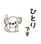 シーズー犬(お誘い・時々ダーツ)35（個別スタンプ：4）