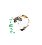 三毛猫ミカたんの日常（個別スタンプ：16）
