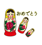 マトリョーシカで遊ぼう！（個別スタンプ：8）