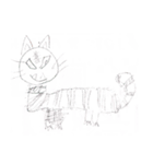 うろ覚えで書いたトラの絵2（個別スタンプ：3）