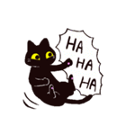 シンプル黒猫スタンプ（個別スタンプ：10）