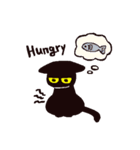 シンプル黒猫スタンプ（個別スタンプ：23）