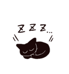 シンプル黒猫スタンプ（個別スタンプ：28）