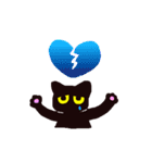 シンプル黒猫スタンプ（個別スタンプ：36）