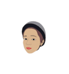 顔、顔、顔、、（個別スタンプ：4）