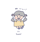 ほっこりおんなのこ スタンプ（個別スタンプ：1）