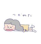 ほっこりおんなのこ スタンプ（個別スタンプ：4）
