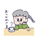 ほっこりおんなのこ スタンプ（個別スタンプ：21）