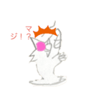 ロボとクロスのスタンプ。（個別スタンプ：6）