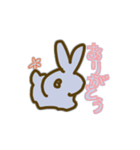線の気ままに、うさぎ（個別スタンプ：1）