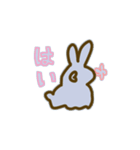 線の気ままに、うさぎ（個別スタンプ：3）