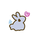 線の気ままに、うさぎ（個別スタンプ：4）
