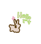 線の気ままに、うさぎ（個別スタンプ：9）