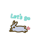 線の気ままに、うさぎ（個別スタンプ：17）