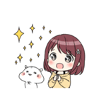 ゆるかわ白ハムスター しらたきちゃん（個別スタンプ：17）