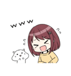 ゆるかわ白ハムスター しらたきちゃん（個別スタンプ：20）