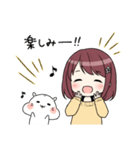 ゆるかわ白ハムスター しらたきちゃん（個別スタンプ：21）