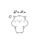ゆるかわ白ハムスター しらたきちゃん（個別スタンプ：38）