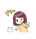 ゆるかわ白ハムスター しらたきちゃん（個別スタンプ：40）