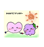 ケーキ大好き！クールくんとボルドーちゃん（個別スタンプ：2）