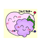 ケーキ大好き！クールくんとボルドーちゃん（個別スタンプ：3）
