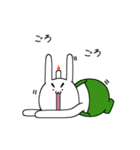 シュールな燃焼うさぎのスタンプ（個別スタンプ：3）