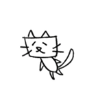 Happy 四角い猫（個別スタンプ：1）