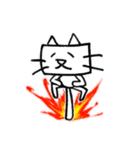 Happy 四角い猫（個別スタンプ：6）