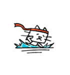 Happy 四角い猫（個別スタンプ：7）
