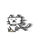 Happy 四角い猫（個別スタンプ：11）