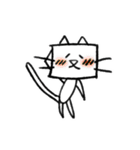 Happy 四角い猫（個別スタンプ：13）