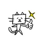 Happy 四角い猫（個別スタンプ：16）