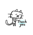 Happy 四角い猫（個別スタンプ：22）