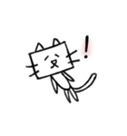 Happy 四角い猫（個別スタンプ：24）