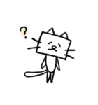Happy 四角い猫（個別スタンプ：25）