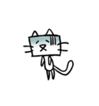 Happy 四角い猫（個別スタンプ：29）