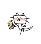 Happy 四角い猫（個別スタンプ：31）