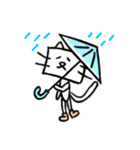 Happy 四角い猫（個別スタンプ：33）