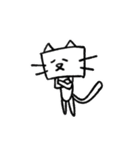 Happy 四角い猫（個別スタンプ：35）