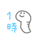 カラフルへび時計（個別スタンプ：1）