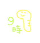 カラフルへび時計（個別スタンプ：9）