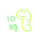 カラフルへび時計（個別スタンプ：10）