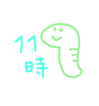 カラフルへび時計（個別スタンプ：11）