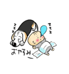赤ちゃんとクマ 時々ビーグル（個別スタンプ：7）