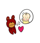 赤ちゃんとクマ 時々ビーグル（個別スタンプ：8）