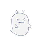 ちっともこわくないおばけくん（個別スタンプ：8）